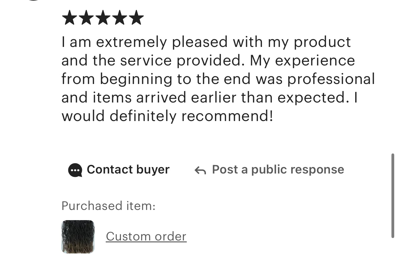 Five star review stating how the customer was extremely please with the product and service provided. Their experience from beginning to end was professional and the items arrived earlier than expected. They would definitely recommend.