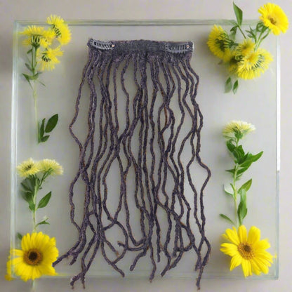 Dreadlock clip in extensions- 2 clip single track