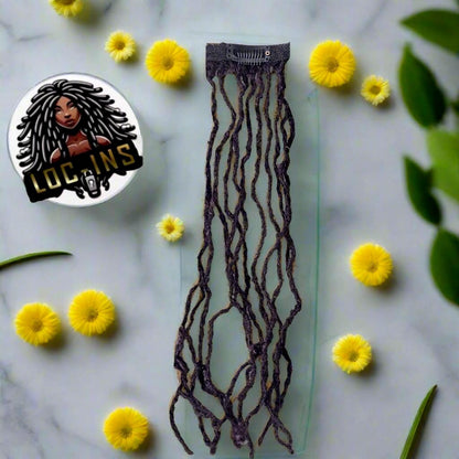 Dreadlock clip in extensions- 1 clip single track